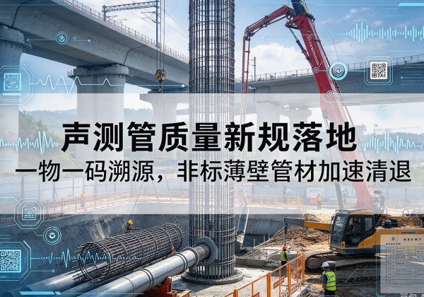 同安声测管质量新规落地，一物一码溯源，非标薄壁管材加速清退