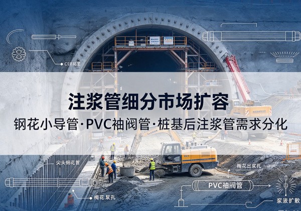 同安注浆管细分市场扩容，隧道钢花小导管、PVC 袖阀管、桩基后注浆管需求分化